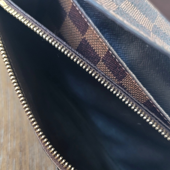 LOUIS VUITTON Emilie Damier Ebene Wallet Brown - Picture 6 of 13
